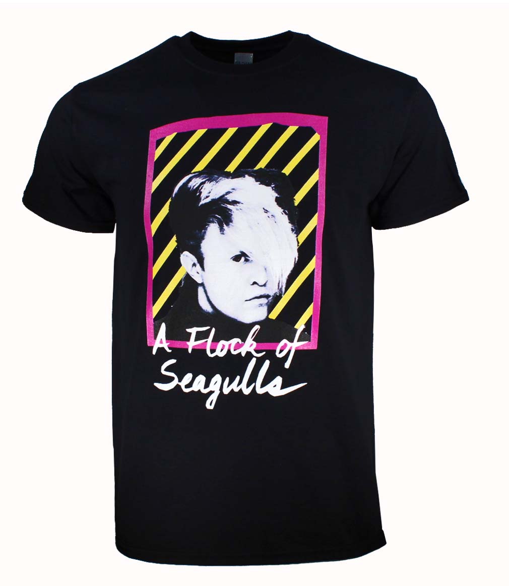 A Flock of Seagulls Retro Neon Graphic T-Shirt