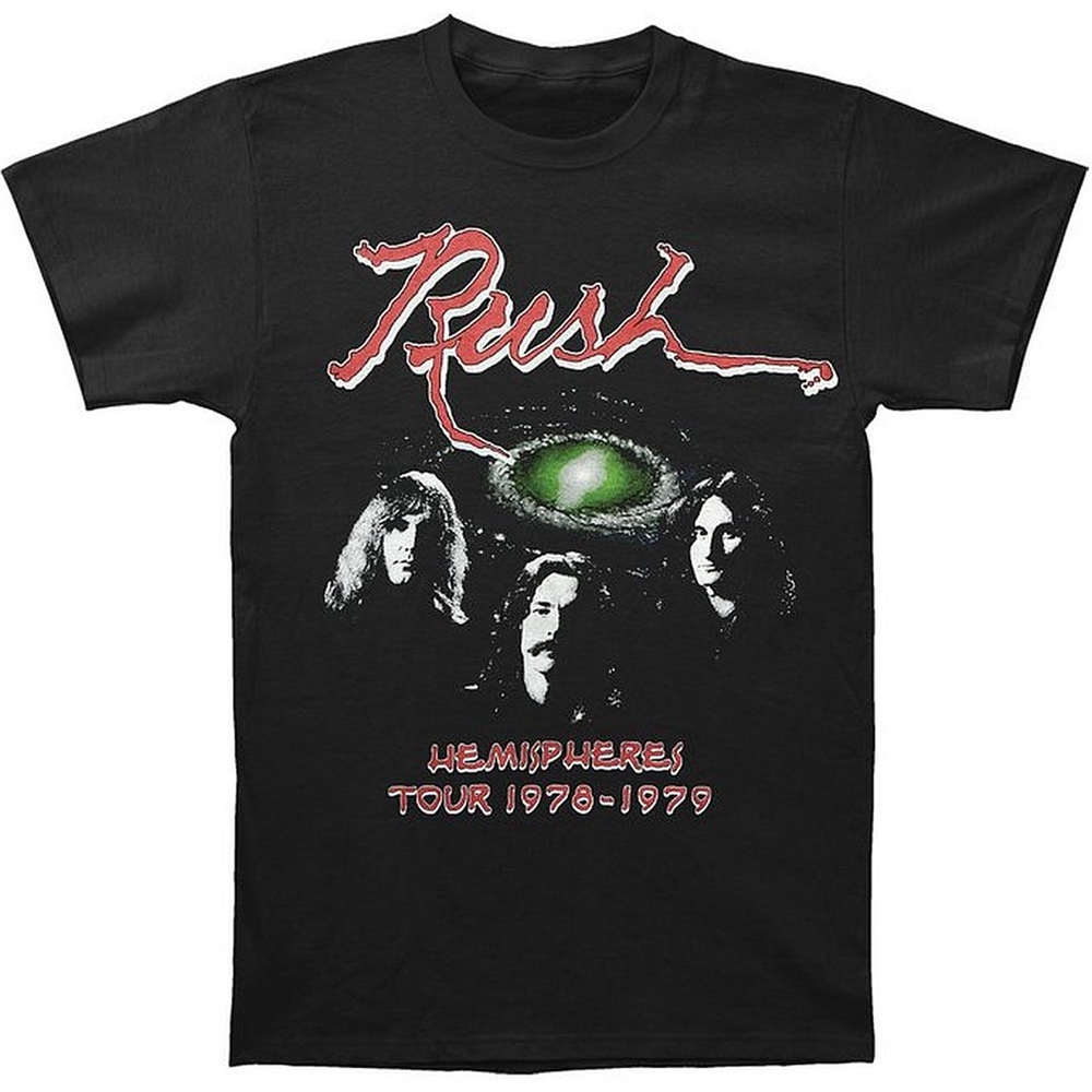 Vintage 1978 Rush Hemispheres Tour T-Shirt for Fans