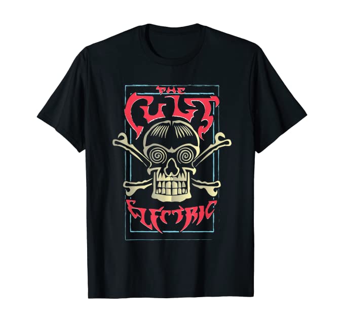 Official Cult Electric Skull Graphic T-Shirt for Fans