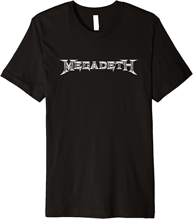 Megadeth Silver Logo Slim Fit T-Shirt for Fans