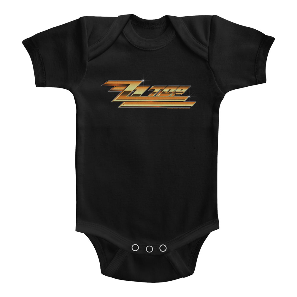 ZZ Top Logo Black Baby Onesie T-Shirt