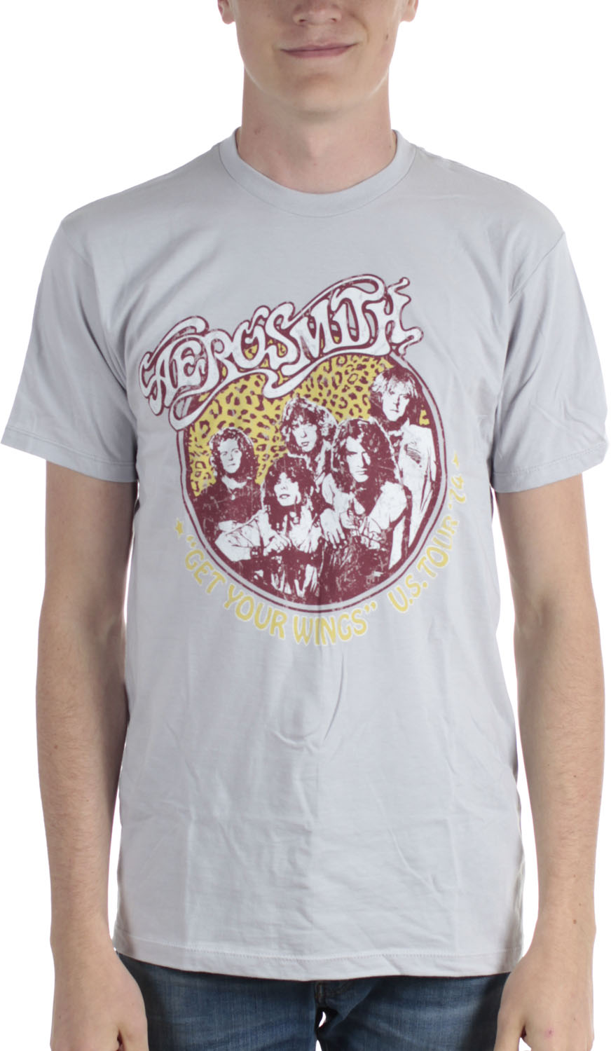 Aerosmith Cheetah Print Graphic Tee for Fans