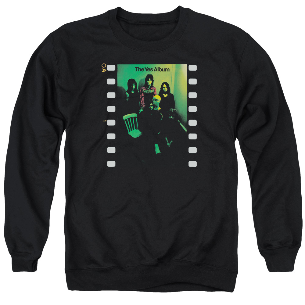Yes Album Adult Crewneck Sweatshirt Black