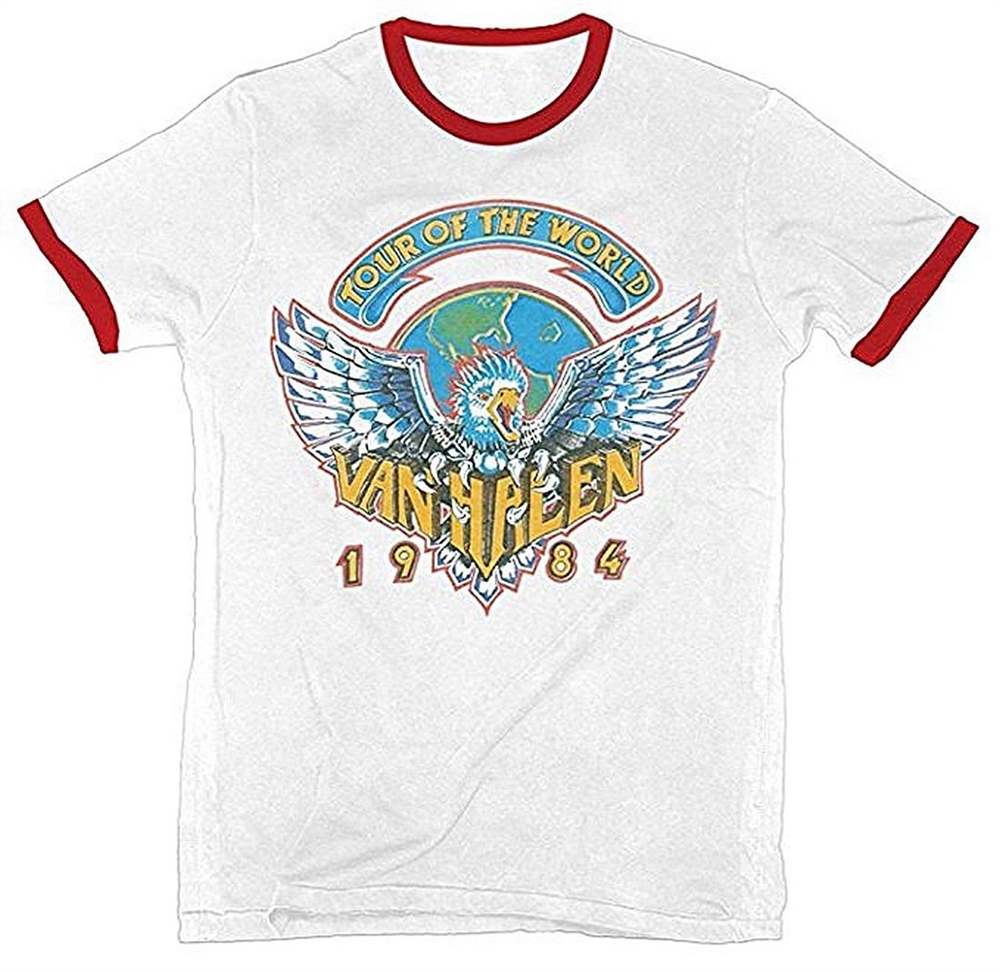 Men’s Lightweight Van Halen 1984 Tour Ringer T-Shirt