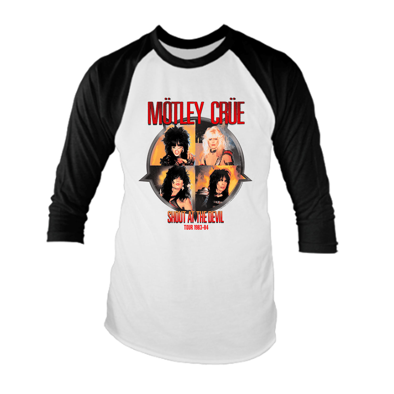 Motley Crue Shout Raglan T-Shirt | eBay