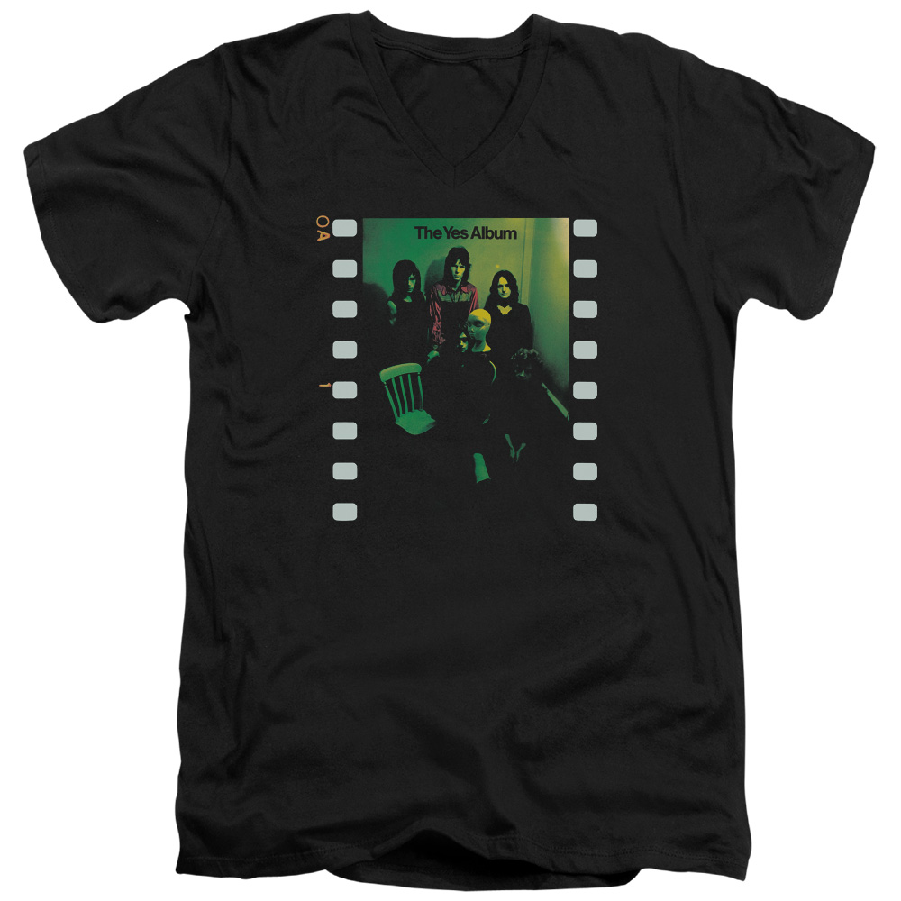 Yes Album S/S Adult V Neck 30/1 T-Shirt
