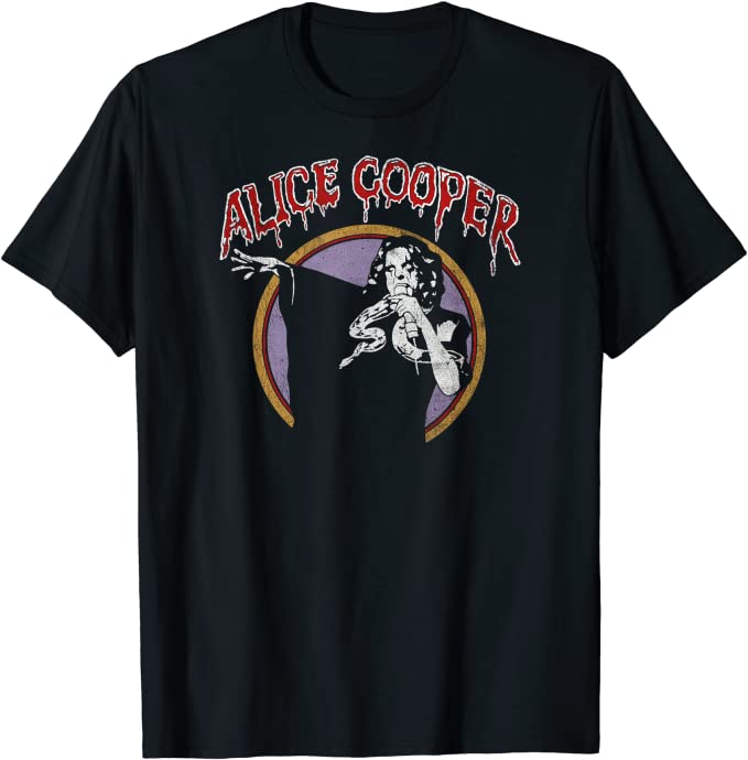 Alice Cooper Mad House Rock Graphic T-Shirt for Adults