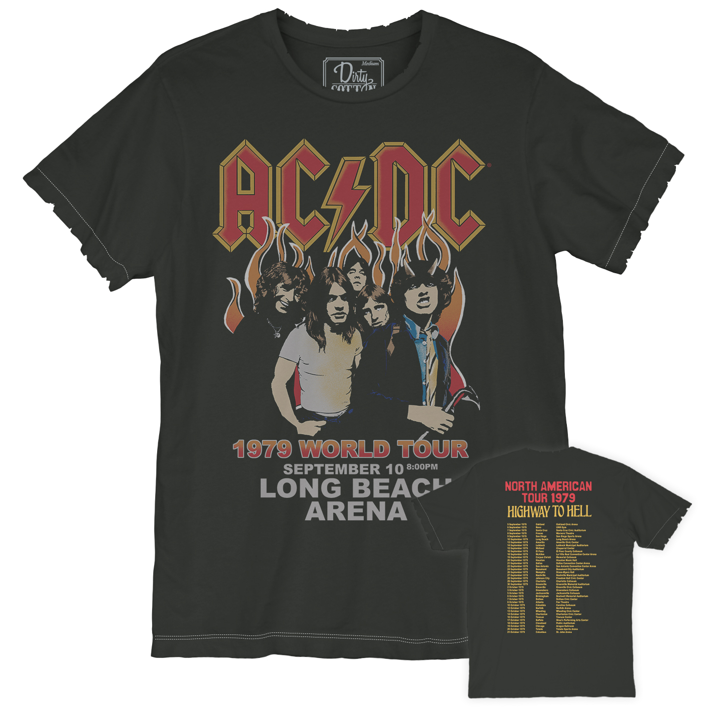 1979 AC/DC Tour Vintage Premium Adult T-Shirt
