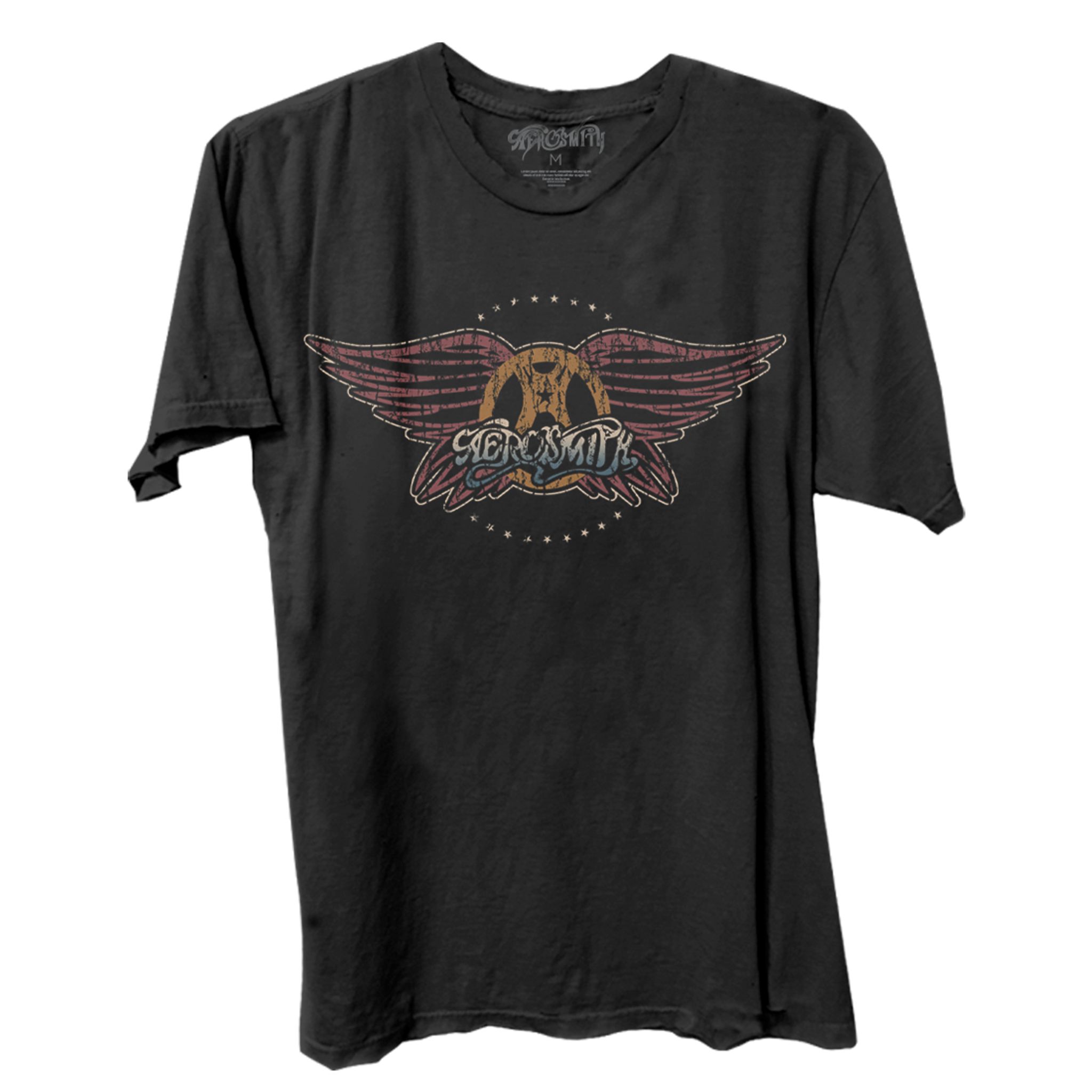 Aerosmith Vintage Distressed Wings Graphic T-Shirt