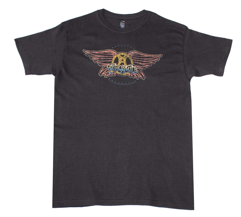 Aerosmith Classic Logo Men’s T-Shirt – Rock Band Apparel